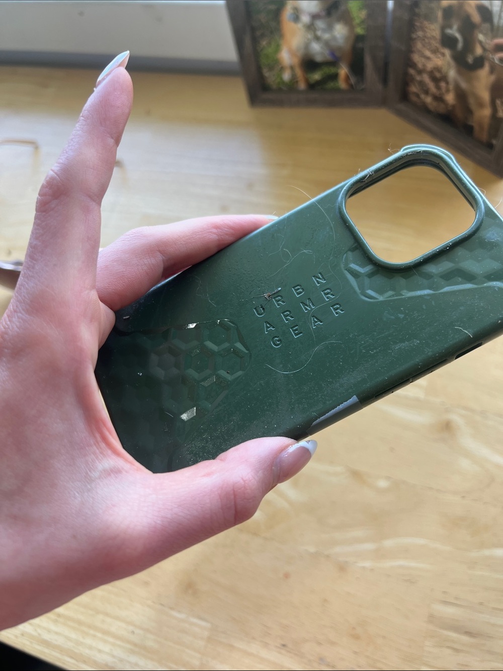 Ag Adriano Goldschmied Tactical Hex Textured Phone Case - Dark Green